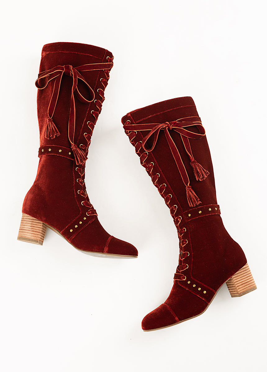 Marita Tall Boot in Brick - Image 5
