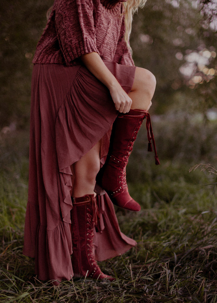 Marita Tall Boot in Brick - Image 2