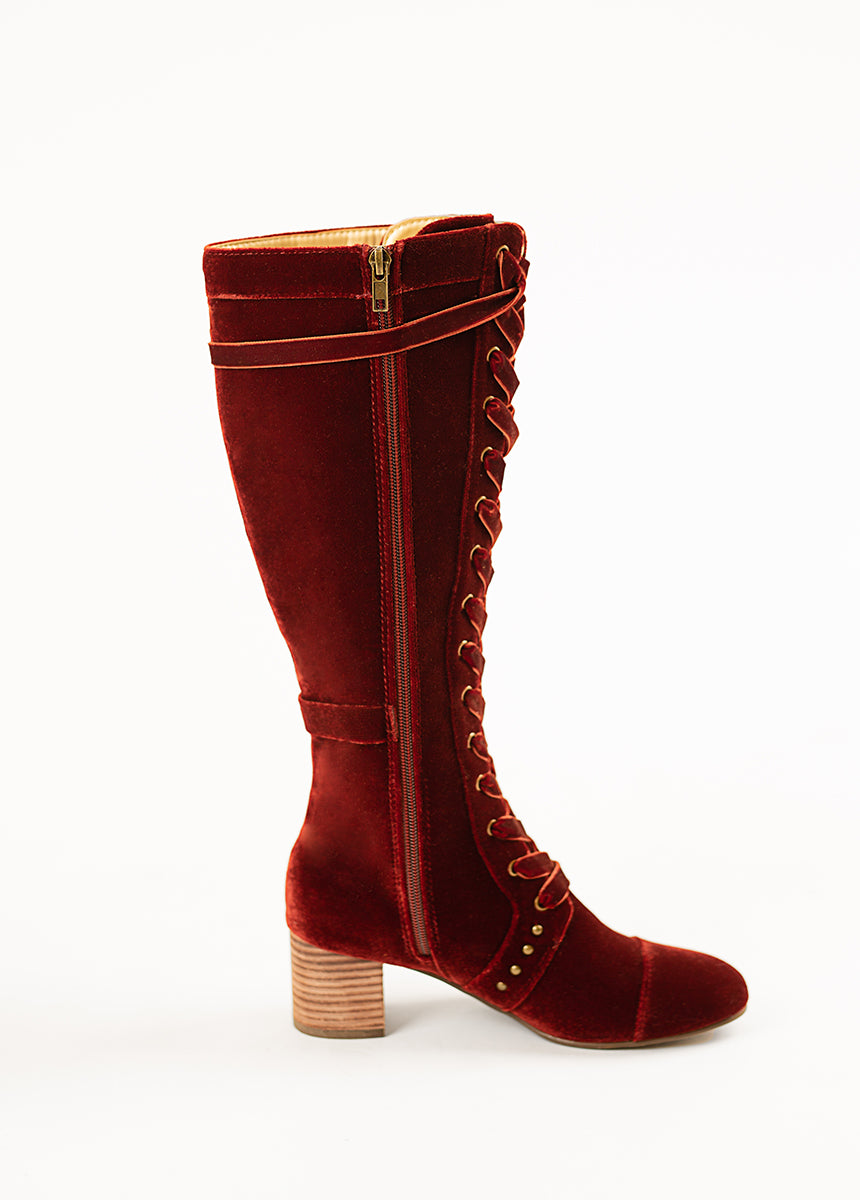 Marita Tall Boot in Brick - Image 8