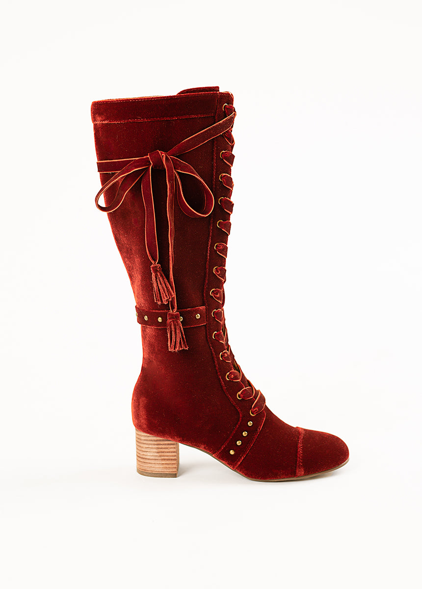Marita Tall Boot in Brick - Image 4