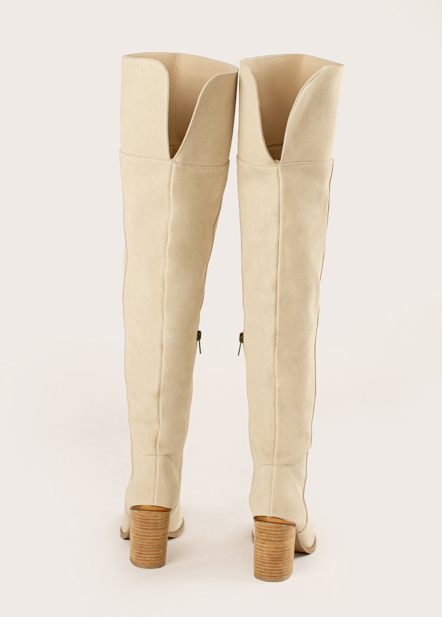 Nyra Slouch Boot in Ivory - Image 7