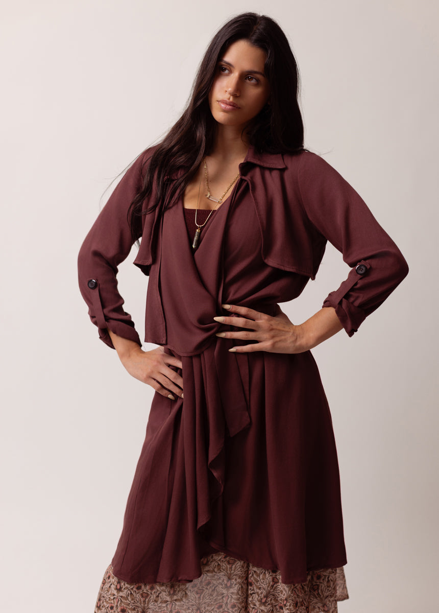 Winslet Duster in Mahogany - Image 5