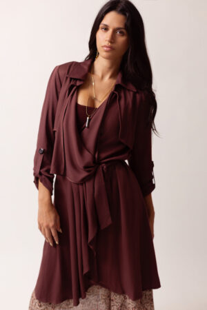 Winslet Duster in Mahogany