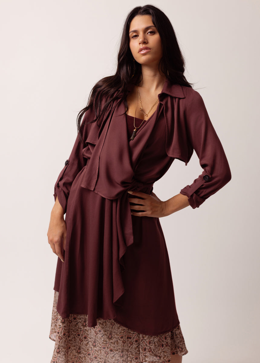 Winslet Duster in Mahogany - Image 4