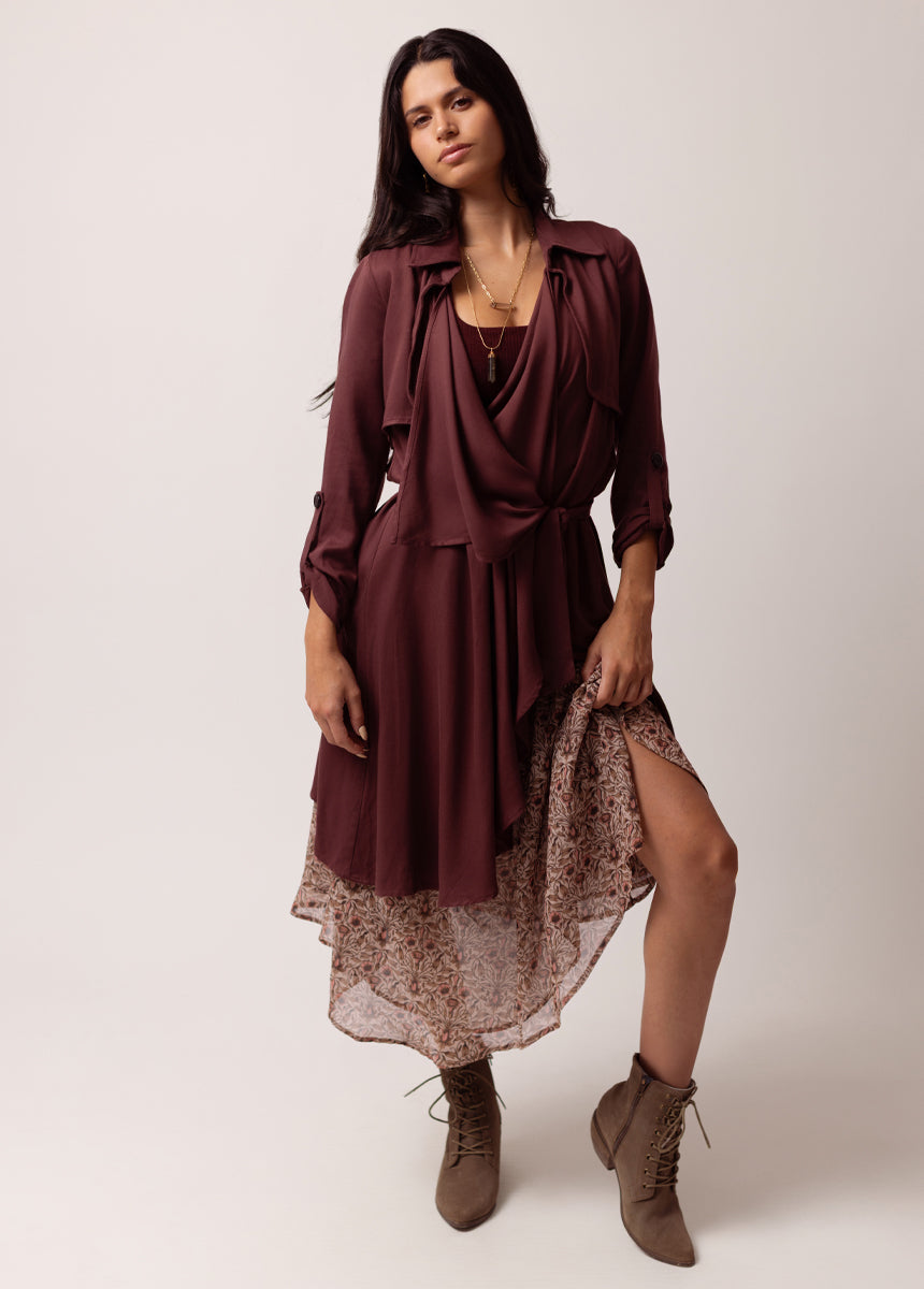 Winslet Duster in Mahogany - Image 6